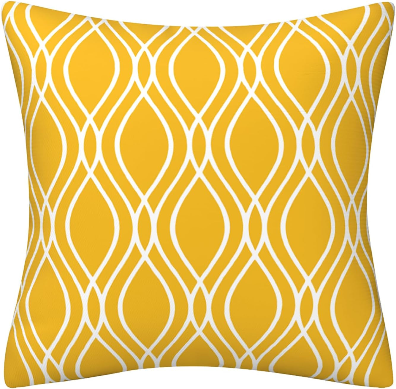 Yellow Pillow Covers 18X18 Set of 4 Modern Decorative Geometric Outdoor Sofa Throw Pillow Cushion Covers Case for Couch Living Room Bedroom Patio Furniture Indoors Home Decor