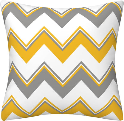 Yellow Pillow Covers 18X18 Set of 4 Modern Decorative Geometric Outdoor Sofa Throw Pillow Cushion Covers Case for Couch Living Room Bedroom Patio Furniture Indoors Home Decor